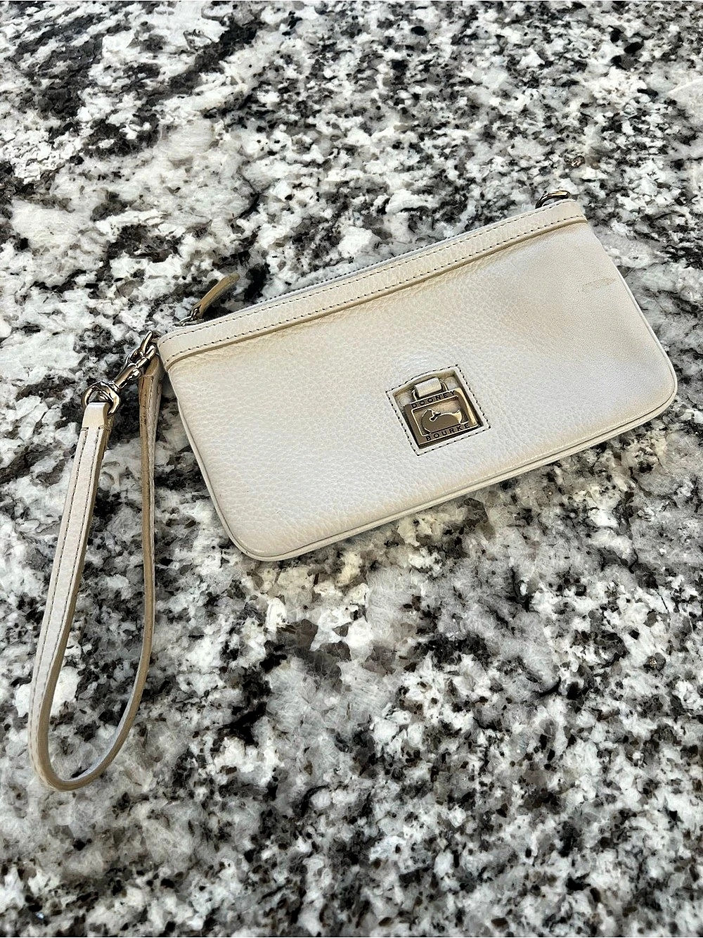 Dooney & Bourke  Leather Wristlet in White